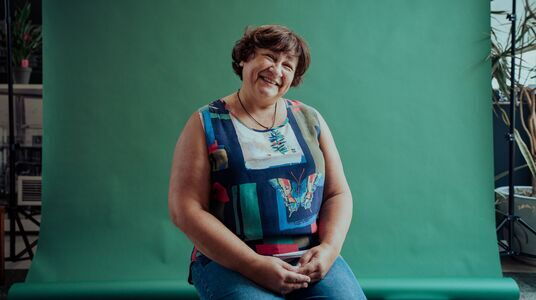 Portret van Malika voor Humans of Antwerp